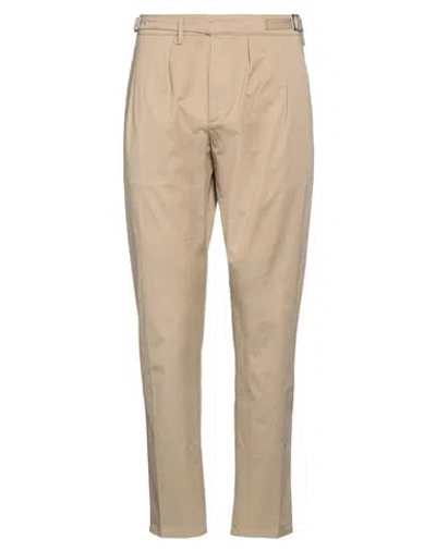 Dondup Man Pants Camel Size 29 Cotton, Elastane In Beige