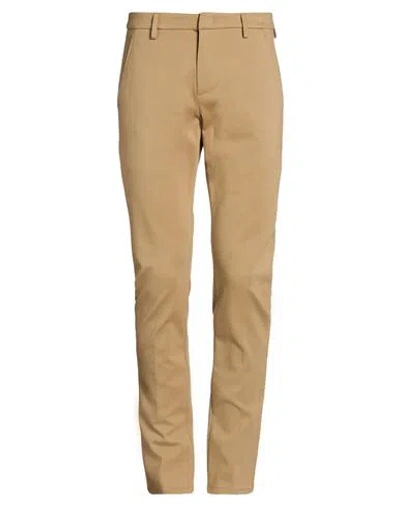 Dondup Man Pants Camel Size 29 Viscose, Polyamide, Elastane In Neutral