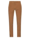 Dondup Man Pants Camel Size 31 Cotton, Elastane In Beige