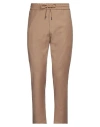 Dondup Man Pants Camel Size 38 Virgin Wool, Elastane In Beige