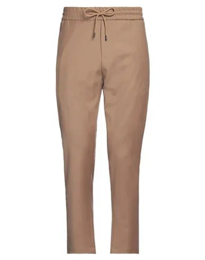 DONDUP DONDUP MAN PANTS CAMEL SIZE 32 VIRGIN WOOL, ELASTANE