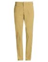 Dondup Man Pants Camel Size 33 Cotton, Elastane In Neutral
