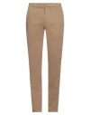 Dondup Man Pants Camel Size 32 Cotton, Elastane In Beige