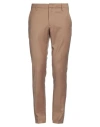 Dondup Man Pants Camel Size 38 Virgin Wool, Elastane In Beige