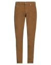 Dondup Man Pants Camel Size 35 Cotton, Elastane In Sand
