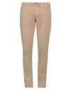 Dondup Man Pants Camel Size 34 Cotton, Elastane In Beige