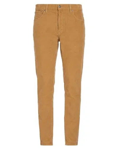 Dondup Man Pants Camel Size 36 Cotton, Elastane