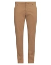 Dondup Man Pants Camel Size 36 Modal, Cotton, Elastane In Beige