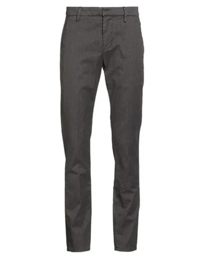Dondup Man Pants Charcoal Size 29 Cotton, Polyester, Elastane In Gray
