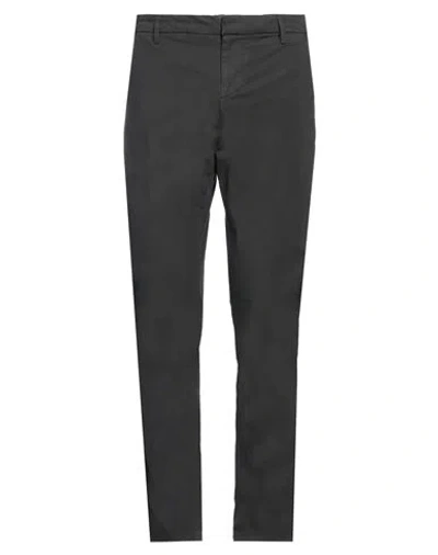 Dondup Man Pants Charcoal Size 30 Cotton, Elastane In Grey