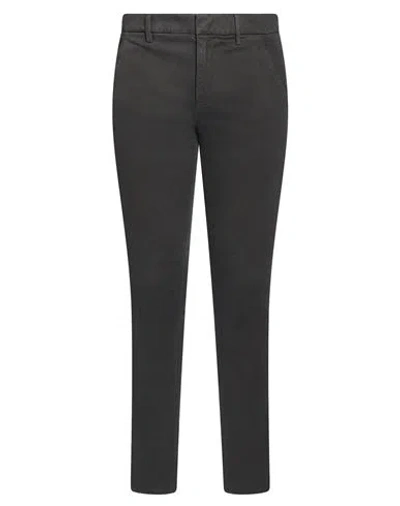 Dondup Man Pants Charcoal Size 30 Cotton, Lyocell, Elastane In Grey