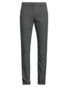 Dondup Man Pants Charcoal Size 30 Cotton, Polyester, Viscose, Elastane In Gray