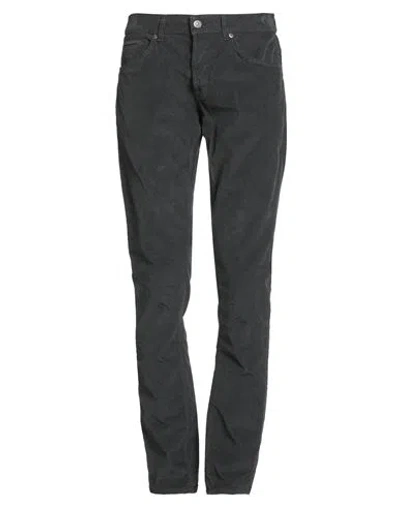 Dondup Man Pants Charcoal Size 33 Cotton, Elastane In Gray
