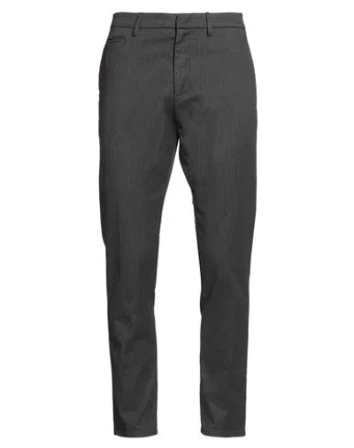 Dondup Man Pants Charcoal Size 33 Cotton, Polyester, Elastane In Gray