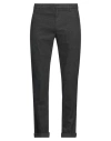 Dondup Man Pants Charcoal Size 33 Cotton, Polyester, Viscose, Elastane In Black