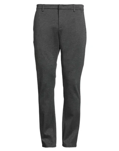 Dondup Man Pants Charcoal Size 35 Viscose, Polyester, Polyamide, Elastane In Gray