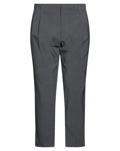Dondup Man Pants Charcoal Size 36 Polyester, Virgin Wool, Elastane In Gray