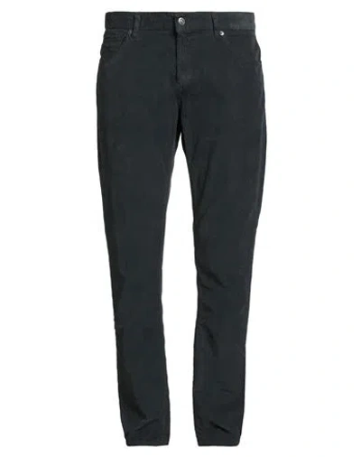 Dondup Man Pants Charcoal Size 38 Cotton, Elastane In Black