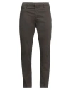 Dondup Man Pants Chocolate Brown Size 32 Cotton, Elastane