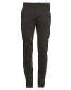 Dondup Man Pants Dark Brown Size 34 Cotton, Elastane In Brown