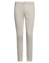 Dondup Man Pants Cream Size 29 Cotton, Elastane In White
