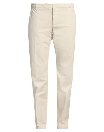 DONDUP DONDUP MAN PANTS CREAM SIZE 38 COTTON, ELASTANE
