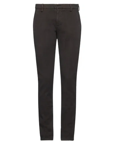 Dondup Man Pants Dark Brown Size 30 Cotton, Elastane