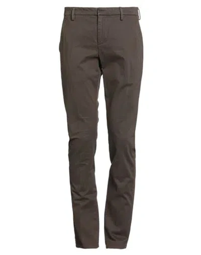 Dondup Man Pants Dark Brown Size 31 Cotton, Elastane