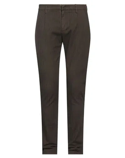 Dondup Man Pants Dark Brown Size 31 Cotton, Lyocell, Elastane
