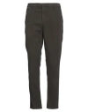 Dondup Man Pants Dark Brown Size 35 Cotton, Elastane In Brown