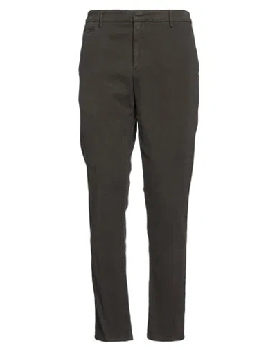Dondup Man Pants Dark Brown Size 35 Cotton, Elastane