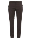 Dondup Man Pants Dark Brown Size 38 Cotton, Lyocell, Elastane In Black