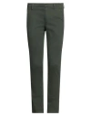 Dondup Man Pants Dark Green Size 28 Cotton, Elastane