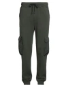 Dondup Man Pants Dark Green Size Xxl Cotton, Polyamide, Elastane