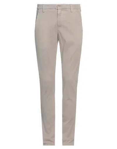 Dondup Man Pants Dove Grey Size 31 Cotton, Elastane
