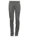 Dondup Man Pants Taupe Size 31 Cotton, Elastane In Grey