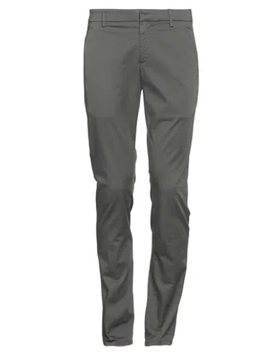 Dondup Man Pants Taupe Size 31 Cotton, Elastane In Grey