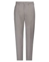 Dondup Man Pants Taupe Size 33 Virgin Wool, Elastane In Grey