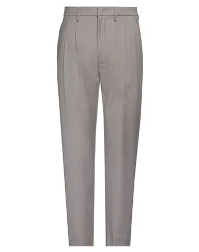 Dondup Man Pants Dove Grey Size 32 Virgin Wool, Elastane In Gray