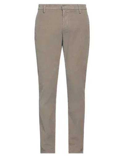 DONDUP DONDUP MAN PANTS TAUPE SIZE 40 COTTON, ELASTANE
