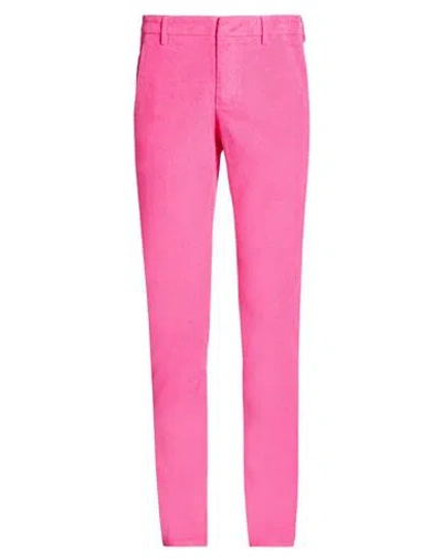 Dondup Man Pants Fuchsia Size 30 Cotton, Elastane In Pink