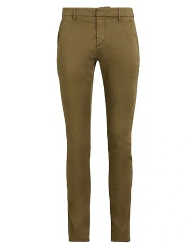 DONDUP DONDUP MAN PANTS GREEN SIZE 36 COTTON, ELASTANE