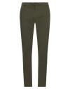 Dondup Man Pants Green Size 35 Cotton, Elastane