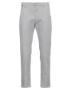 Dondup Man Pants Grey Size 28 Cotton, Lyocell, Elastane In Grey