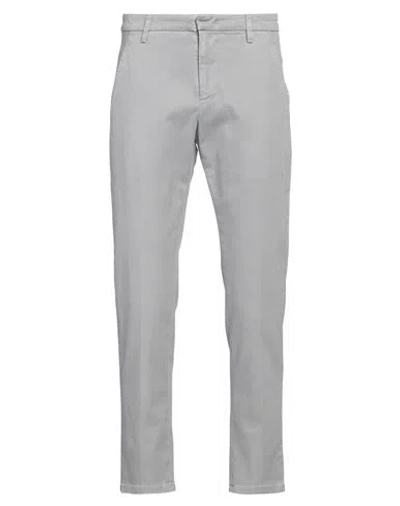 Dondup Man Pants Grey Size 28 Cotton, Lyocell, Elastane