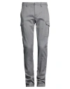 Dondup Man Pants Grey Size 29 Virgin Wool, Cotton, Elastane In Pattern