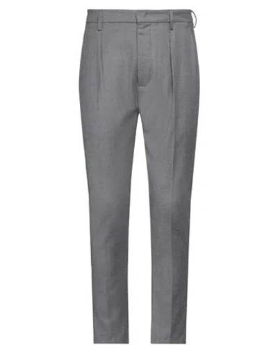 Dondup Man Pants Grey Size 32 Virgin Wool, Elastane