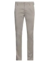 Dondup Man Pants Grey Size 30 Cotton, Elastane In Gray