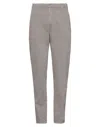 Dondup Man Pants Grey Size 30 Cotton, Elastane In Gray