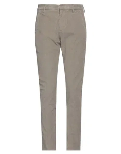 Dondup Man Pants Grey Size 34 Cotton, Elastane